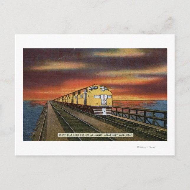 Postal Gran Salt Lake Railroad Cutoff (Anverso)