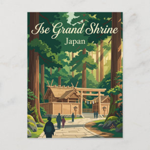 Postal Gran Santuario de Ise Japón