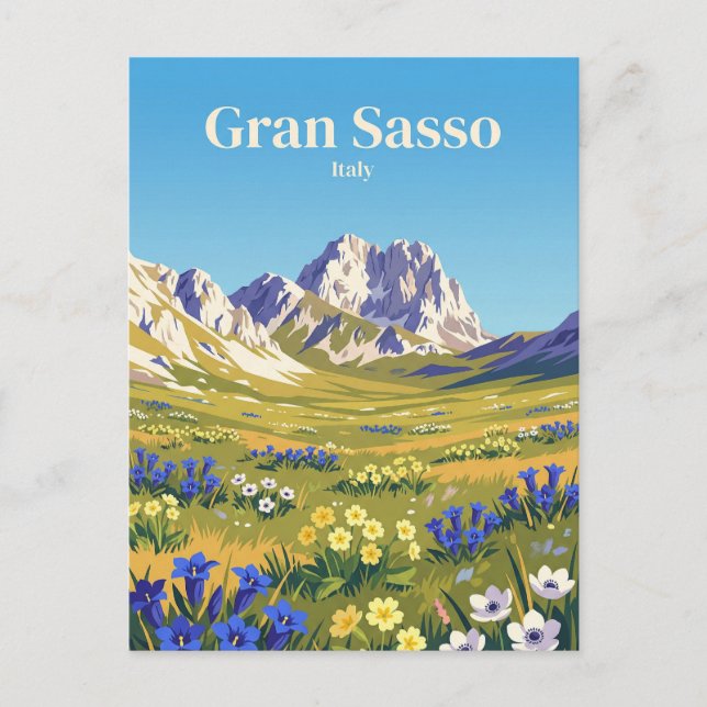 Postal Gran Sasso d'Italia Italia (Anverso)