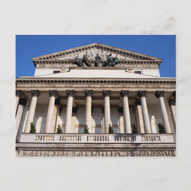 Postal Gran Teatro - Ópera Nacional de Varsovia (Anverso)