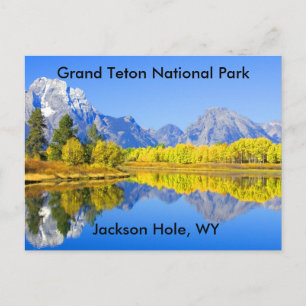Postal Gran Tetón Parque Nacional Serie 1