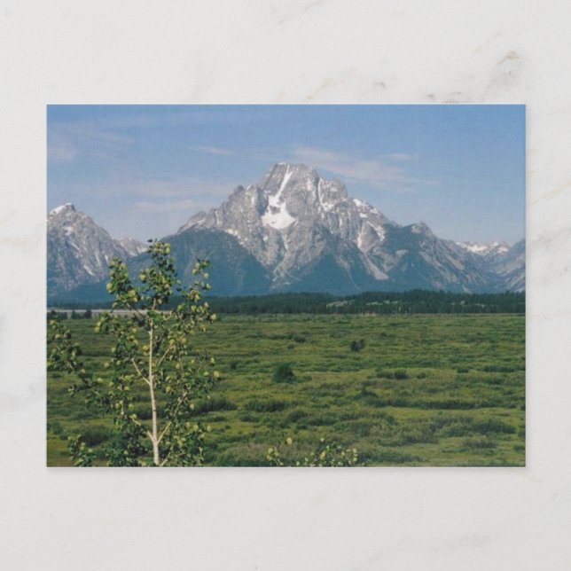 Postal Gran Tetones, Wyoming (Anverso)