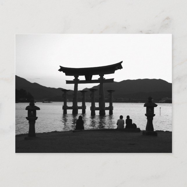 Postal Gran Torii al atardecer (Anverso)