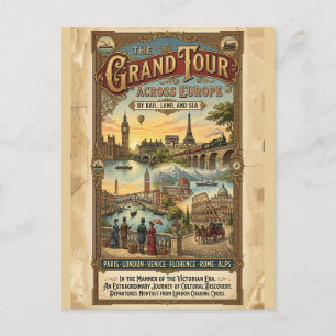 Postal Gran Tour Vintage por Europa Viajes Victorianos
