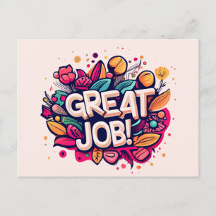 Postal Gran trabajo