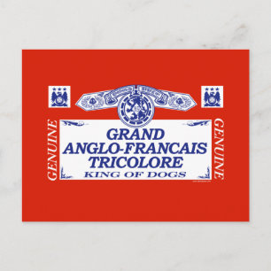 Postal Gran Tricolore Anglo-Francais