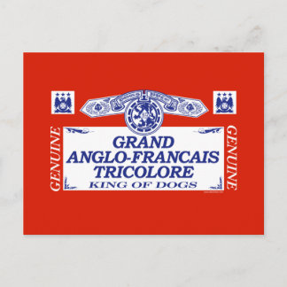 Postal Gran Tricolore Anglo-Francais