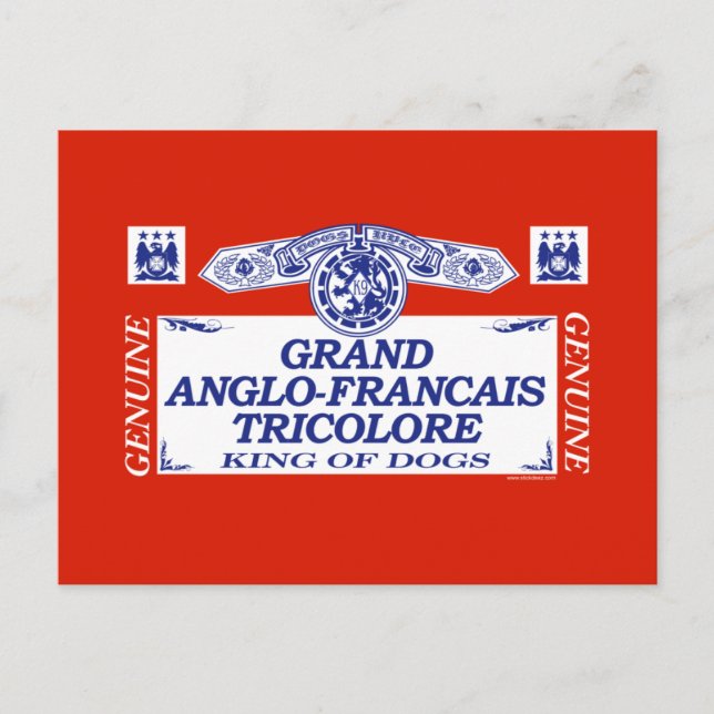 Postal Gran Tricolore Anglo-Francais (Anverso)