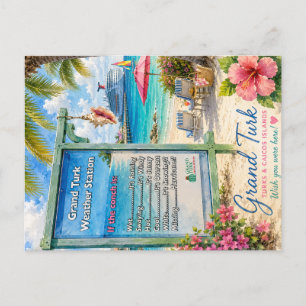 Postal Gran Turk Islas Turcas y Caicos estación meteoroló