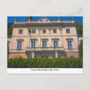 Postal Gran villa junto al lago Como