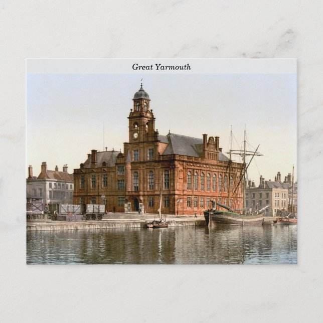 Postal Gran Yarmouth, Inglaterra (1900) (Anverso)
