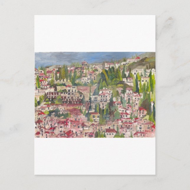 Postal Granada (Anverso)
