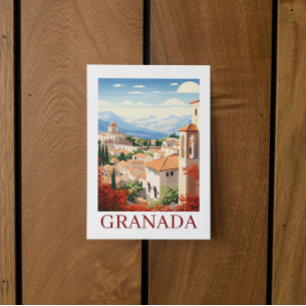 Postal Granada Alhambra España Viajes Antiguos