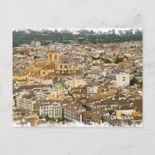 Postal Granada Arte -Postal de la España Real