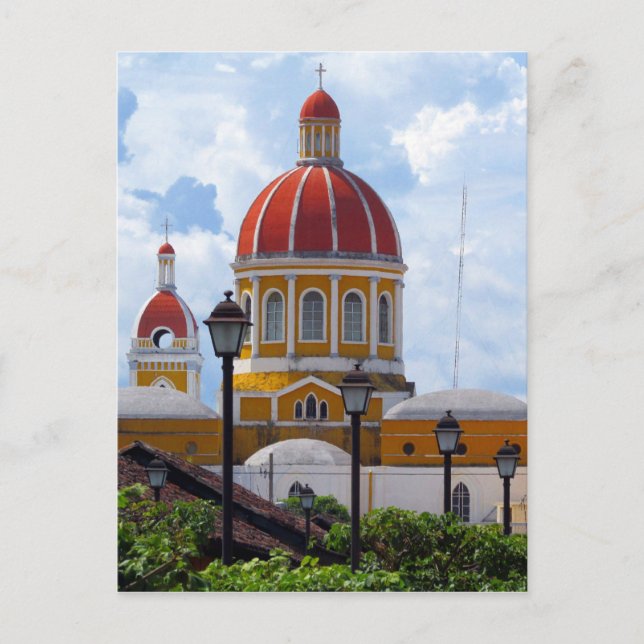 Postal granada de la catedral brillante (Anverso)