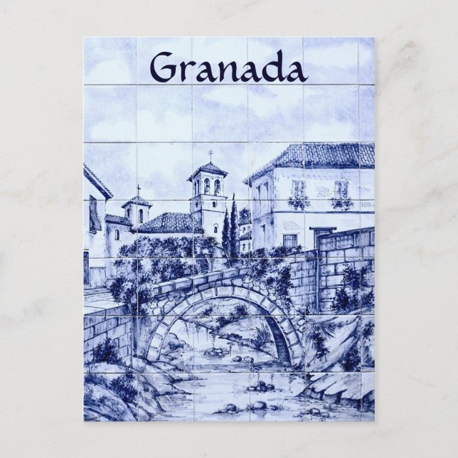 Postal Granada, España (Anverso)