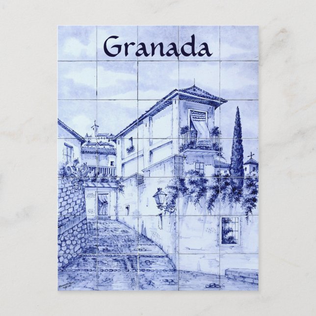 Postal Granada, España (Anverso)