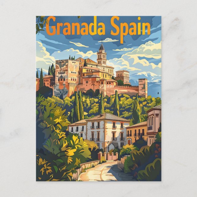 Postal Granada España (Anverso)