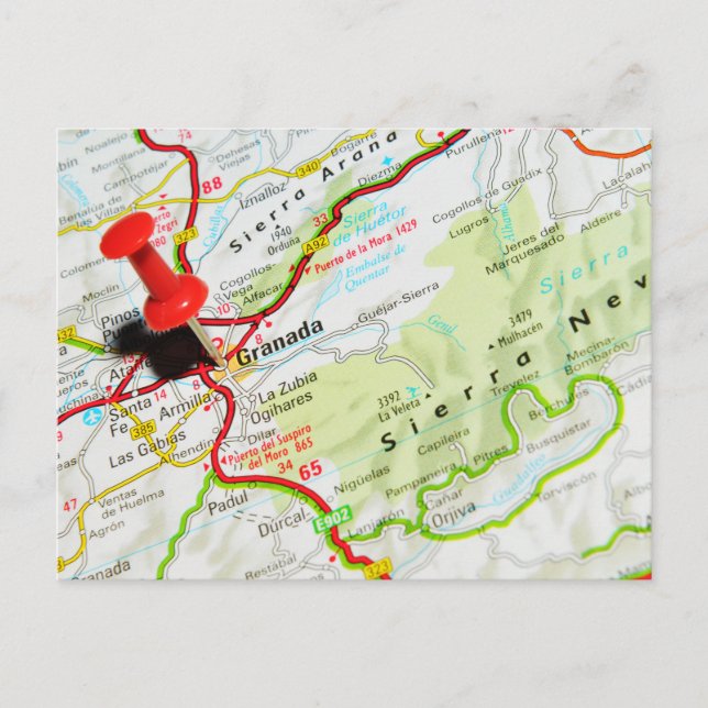 Postal Granada, España (Anverso)