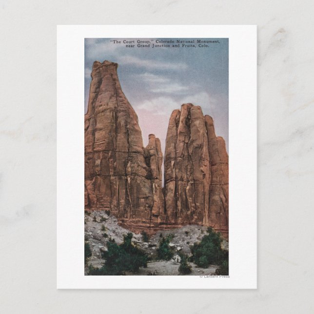 Postal Grand Junction, CO - vista del monumento nacional (Anverso)