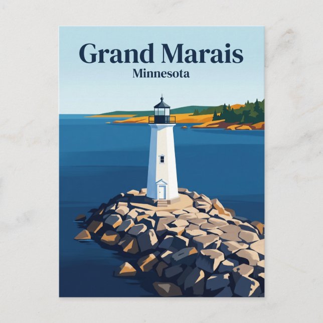 Postal Grand Marais EE. UU. (Anverso)