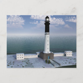 Postal Grand phare de l'île de Sein Finistère Francia