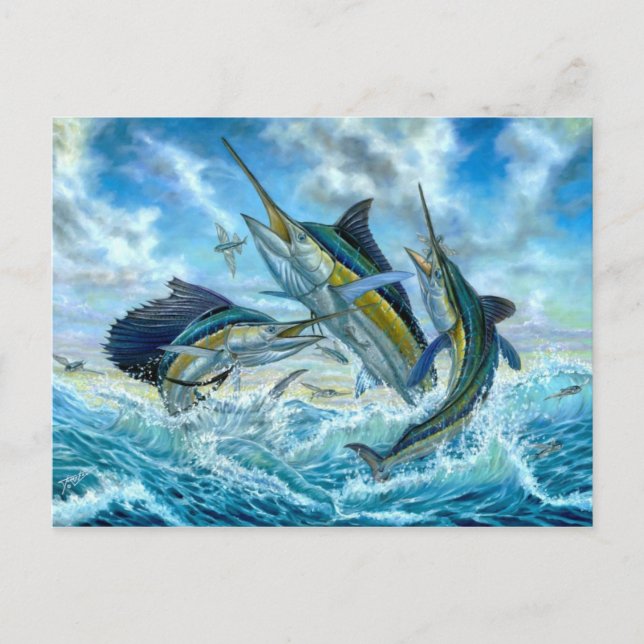 Postal Grand Slam de salto y Flyingfish (Anverso)