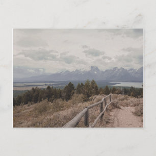 Postal Grand Tetons Wyoming Keepsake