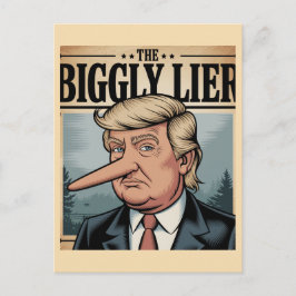 Postal Grande Mentiroso Trump