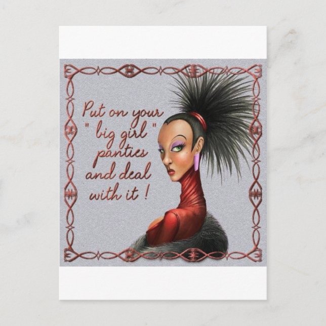 Postal grandes bragas chicas (Anverso)