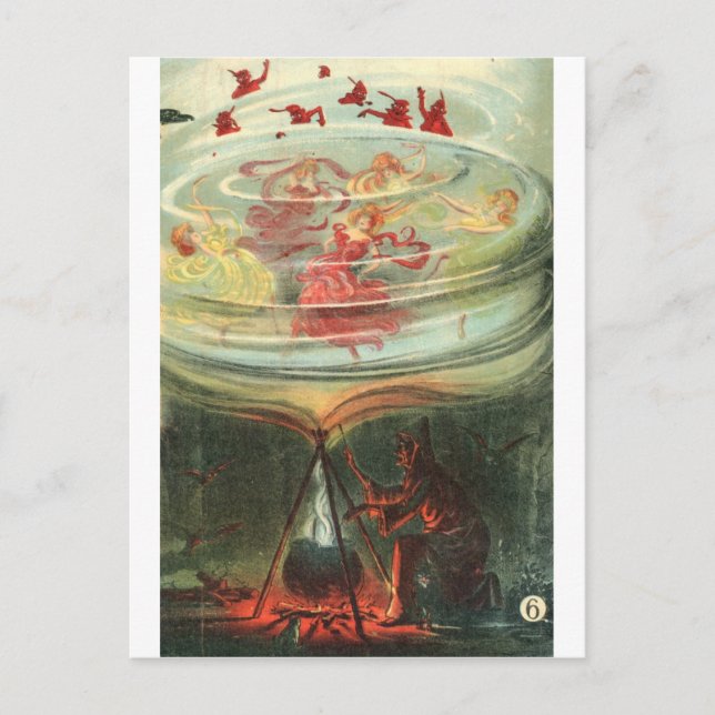 Postal Grandes brujas Whirl Waltzes (Anverso)