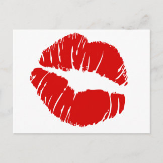 Postal Grandes labios besan labios gigantescos boca de be