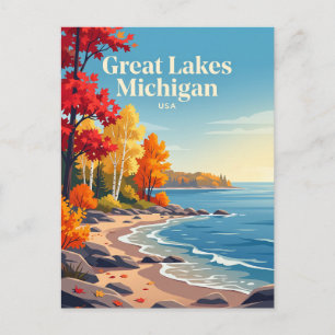 Postal Grandes Lagos Michigan EE. UU.