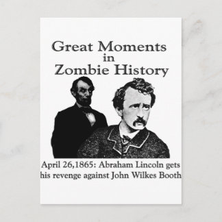 Postal Grandes momentos en la historia zombie