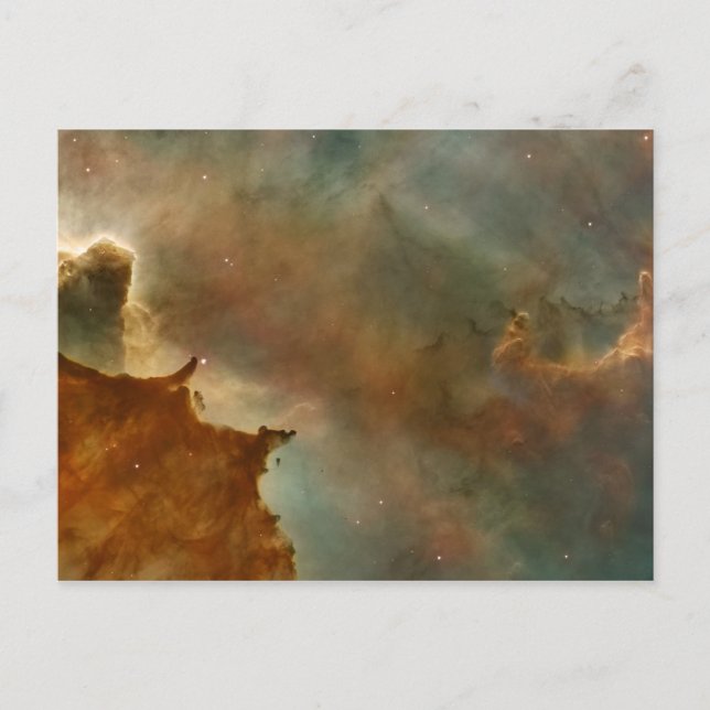 Postal Grandes nubes de la Nebulosa Corina (Anverso)