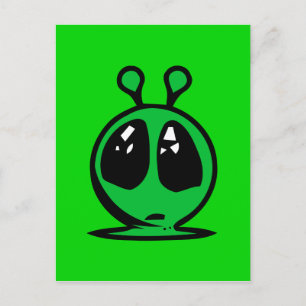 Postal grandes ojos verdes de Mali.