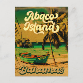 Postal Grandes recuerdos de la isla del Abaco Bahamas
