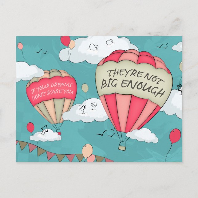 Postal Grandes sueños (Anverso)