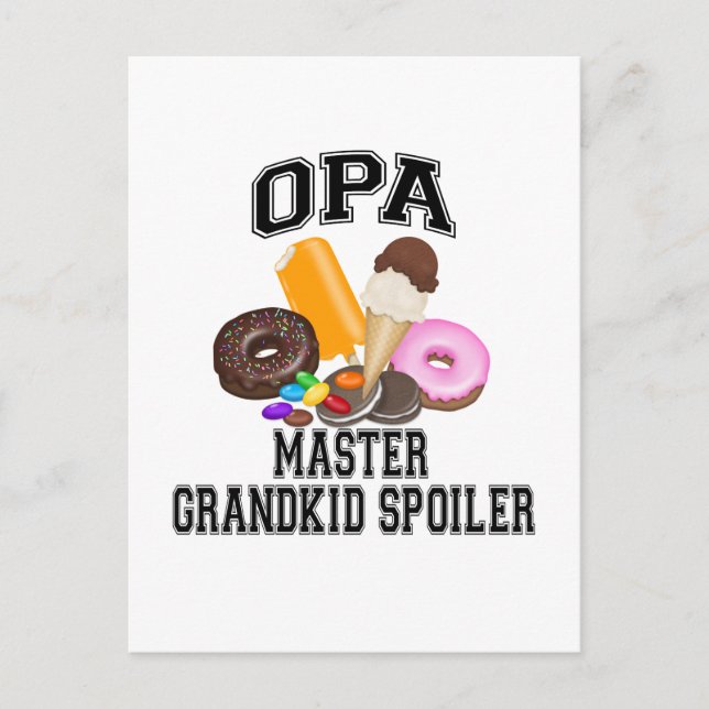 Postal Grandkid Spoiler Opa (Anverso)