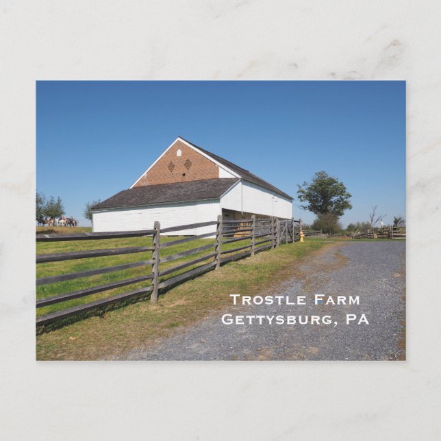 Postal Granero de Trostles en Gettysburg PA (Anverso)