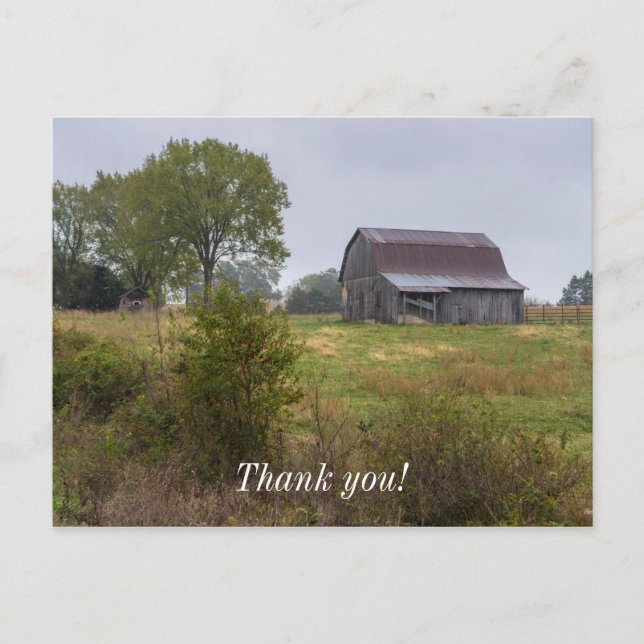 Postal Granero en una colina (Anverso)