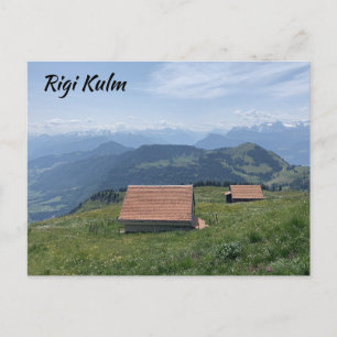 Postal Graneros en Rigi Kulm Suiza