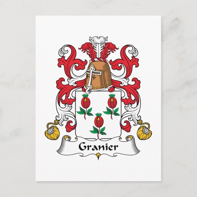 Postal Granier Family Crest (Anverso)