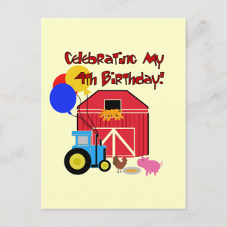 Postal Granja 4 camisetas de cumpleaños y regalos