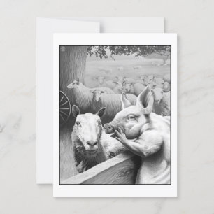 Postal Granja animal - Esquealer