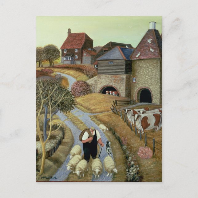 Postal Granja callejera francesa (Anverso)