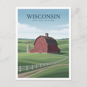 Postal Granja Dairyland País Monroe Wisconsin