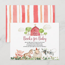 Postal Granja de animales de corral Libros para bebés