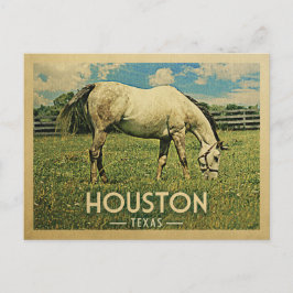 Postal Granja de caballos de Houston Texas - Viajes de ép