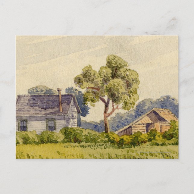 Postal Granja de California, cerca de Stockton (Anverso)